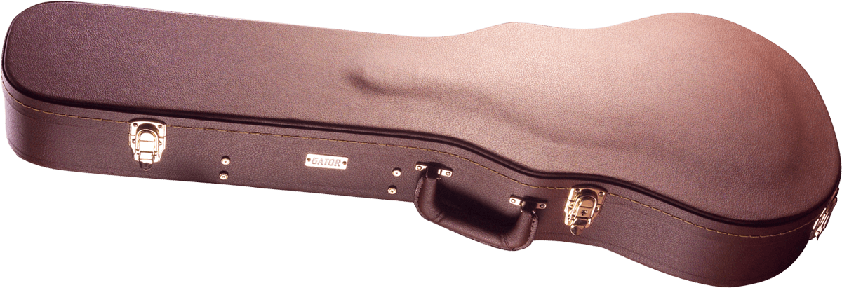 Estojo Les Paul Castanho de Madeira Deluxe - GW