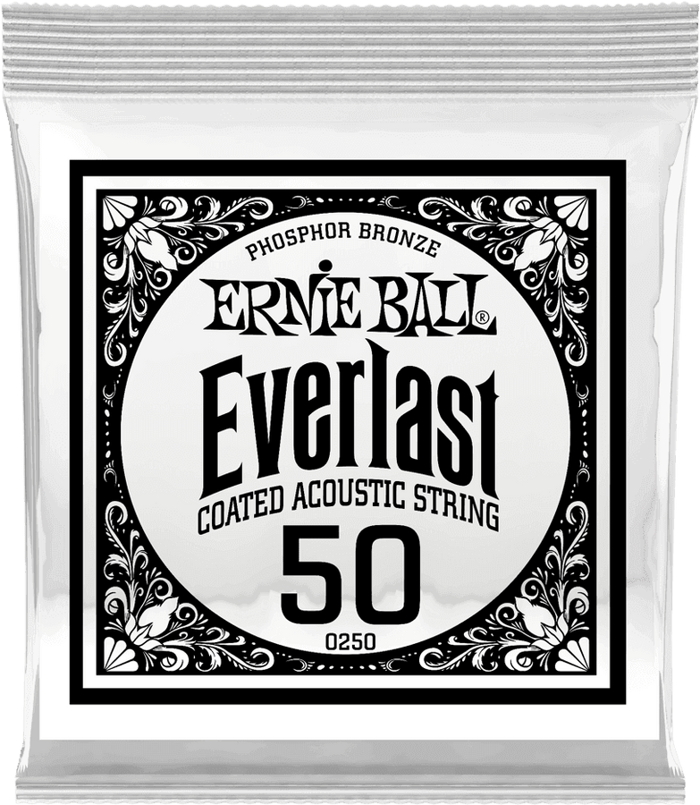 .050 EVERLAST COATED PHOSPHOR BRONZE ACOUSTIC GUITAR STRINGS