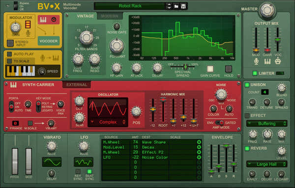 Reason Studios BV-X Vocoder multimodo