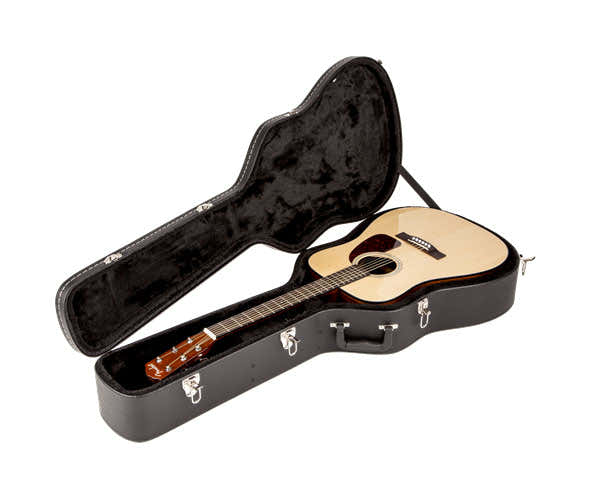 Estojo Folk Dreadnought Flat-top Preto