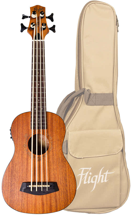 DUBS Electro-Acoustic Bass Ukulele (With Bag) -