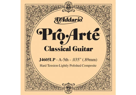 J4605LP PRO-ARTE COMPOSITE CLASSICAL GUITAR SINGLE STRING HARD TENSION FIFTH STRING