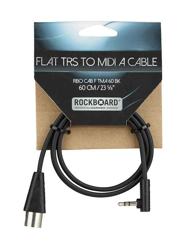 CABLE PLAT TRS VERS MIDI TYPE A - 60 CM - BLACK