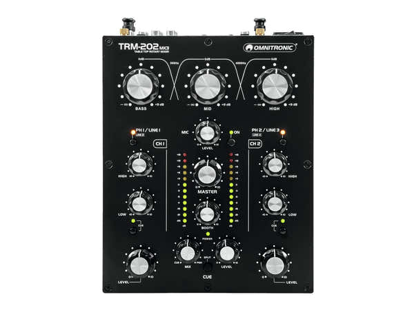 OMNITRONIC DJ TRM-202MK3 - MISTURADOR ROTATIVO DE 2 CANAIS
