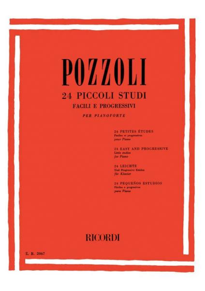 POZZOLI E. - 24 PICCOLI STUDI FACILI E PROGRESSIVI - PIANO