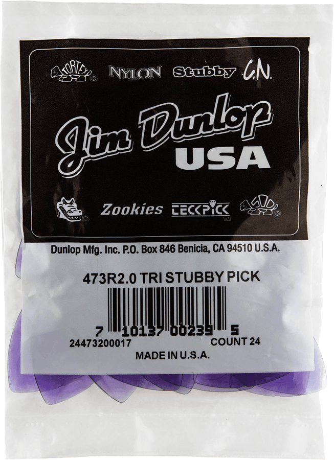24 x 2,00mm Triangle Stubby Roxo-claro