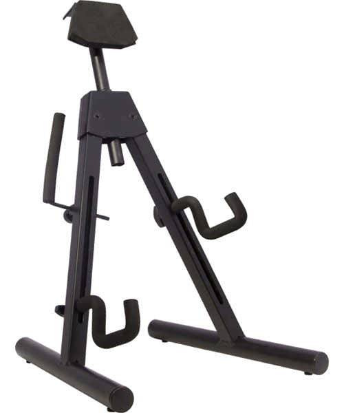 Suporte universal em forma de A para guitarra elétrica preto