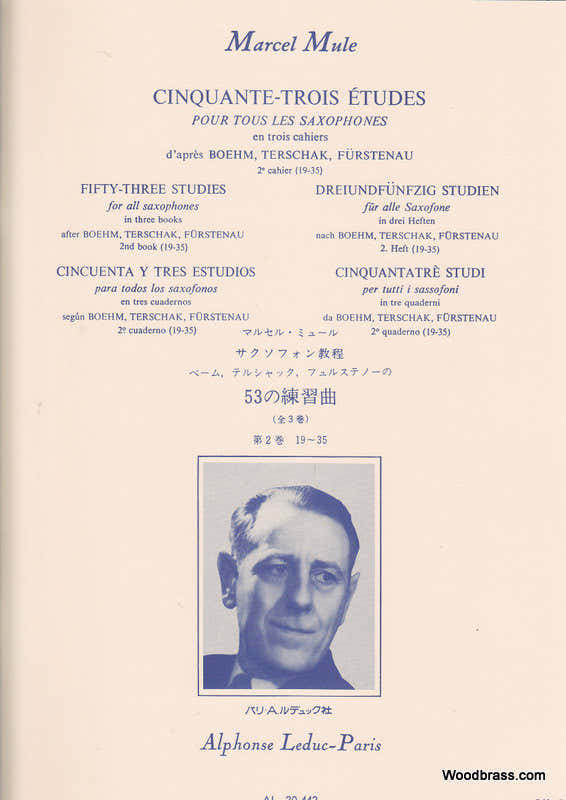 Mule M. - 53 Etudes D Apres Boehm,Terschack Et Furstenau Vol. 2 - Saxophone