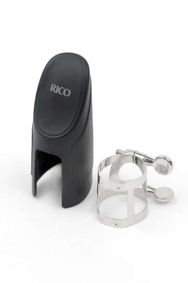 Abraçadeira E Cobre-boquilha Rico Saxofone Soprano Niquelada