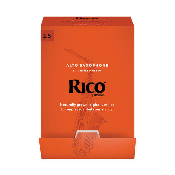 RJA0125-B50 - PALHETAS SAXOFONE ALTO RICO PAR - FORCE2 - BOX OF50
