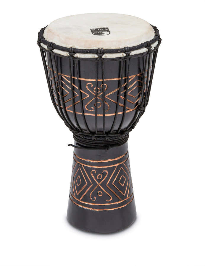 Djembe Street Series Médio 10" X 20" Ónix preto