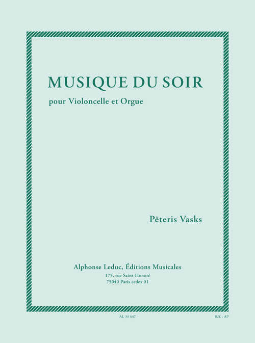 Musique du soir (7e/8e) pour violoncelle et orgue