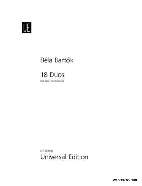 BARTOK B. - 18 Duos - 2 Violoncelles