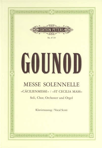 Gounod Charles - Messe Solennelle En L'honneur De SAINTE-cecile - Mixed Choir (par 10 Minimum)