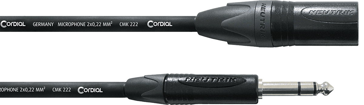 Cabo XLR macho/jack 2,5M