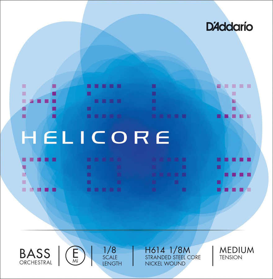 H614-1/8M DOUBLE BASS STRING SET E 1/8 MEDIUM (805MM)