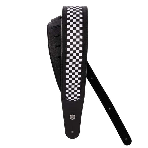 D'ADDARIO Hybrid Correia de guitarra em couro axadrezada