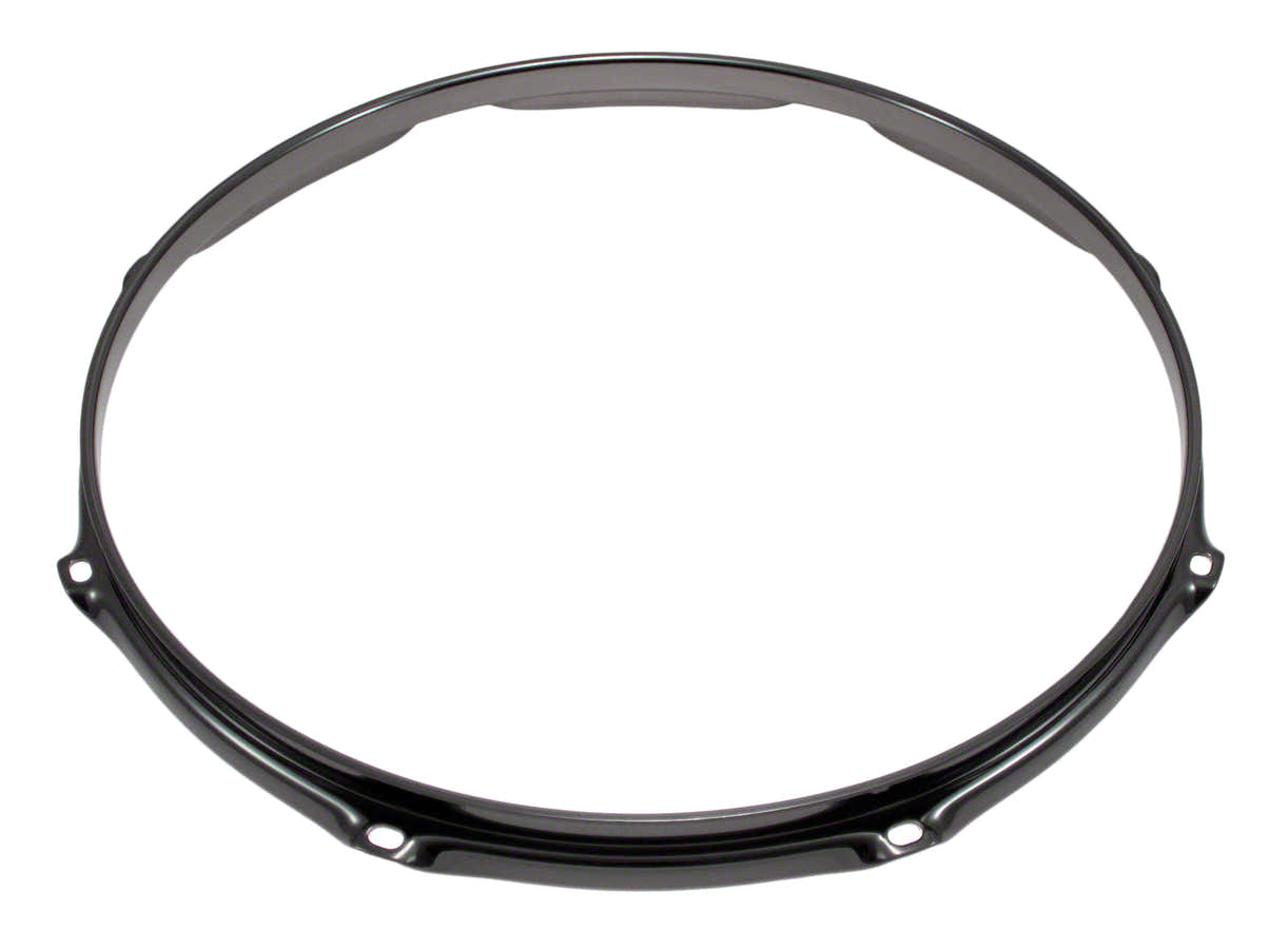 H23-15-8BK - 15" 8 HOLES BLACK 2.3MM SUPER TRIPLE FLANGE DRUM HOOP