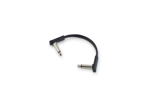 Cabo patch plano preto 10cm