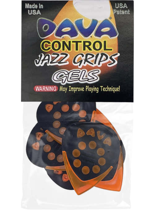 Palhetas Jazz Grips Gel Saco de 6 Peças.