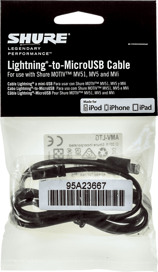 Cabo Micro USB - Lightning 1 M