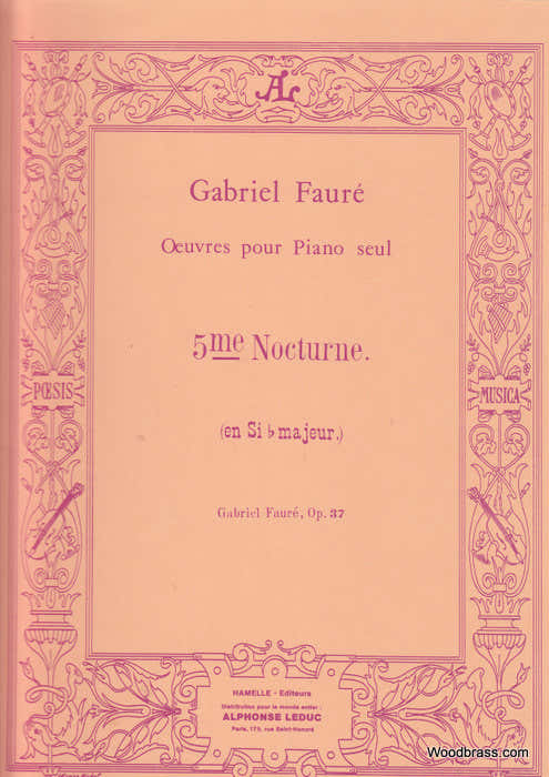 FAURE GABRIEL - Noturno N°5 OP.37 - Piano