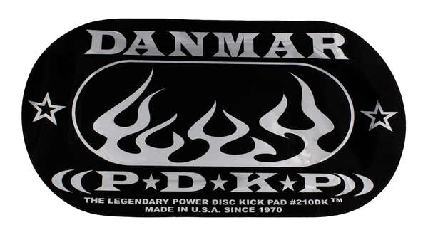 Danmar 210DKF - Pad Autocolante De Bombo Para Pedal Duplo - Chama
