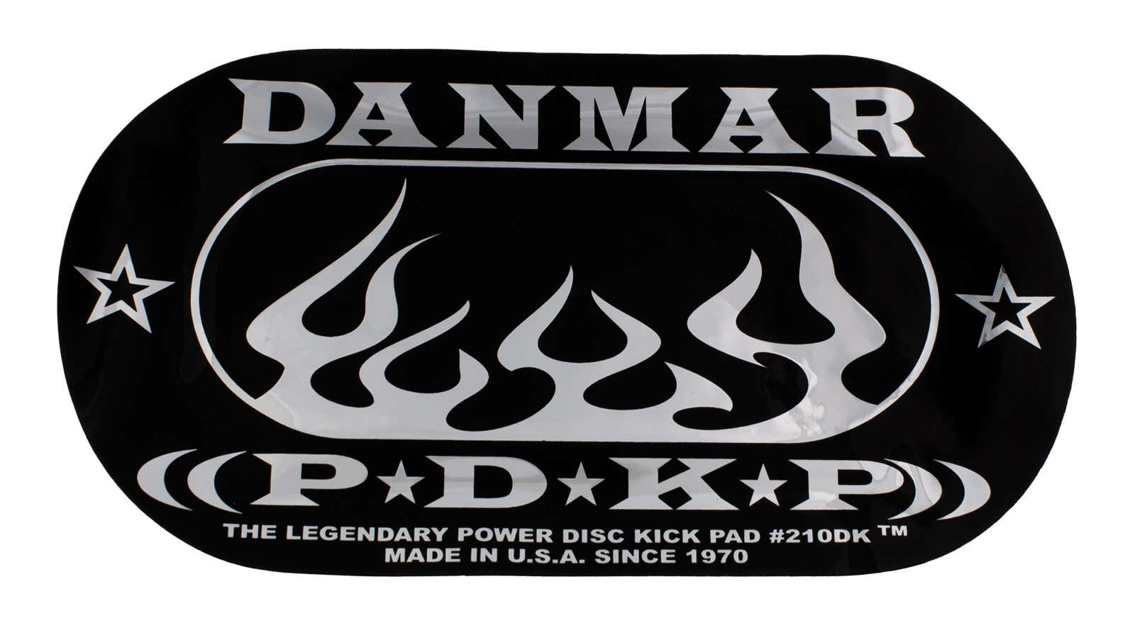 210DKF - Pad Autocolante De Bombo Para Pedal Duplo - Chama
