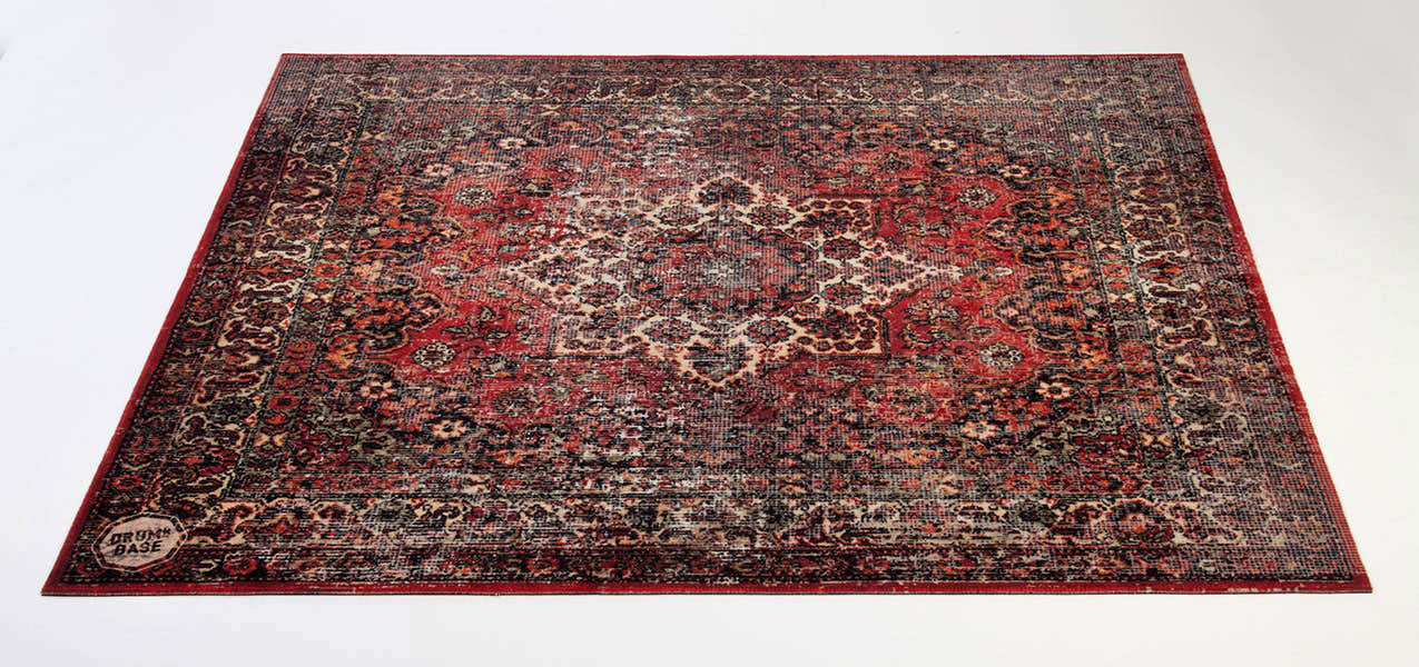 VPCLB-ORD Tapete Vintage Persian Club Series 1.63 X 1.42M Antiderrapante Vermelho Original