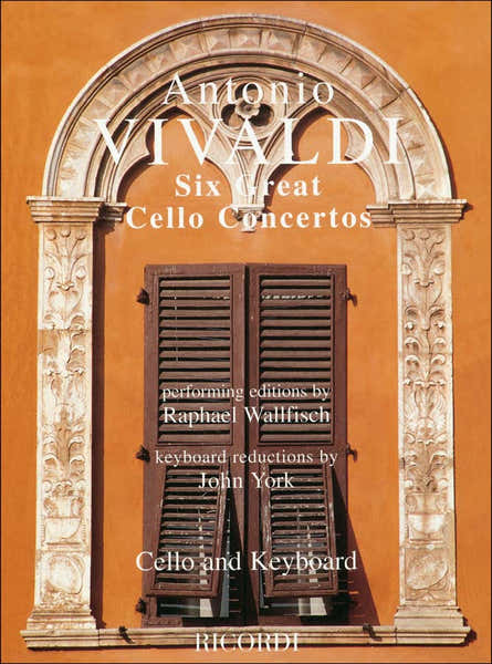 Ricordi VIVALDI - SIX GREAT CELLO CONCERTOS - VIOLONCELLE ET PIANO