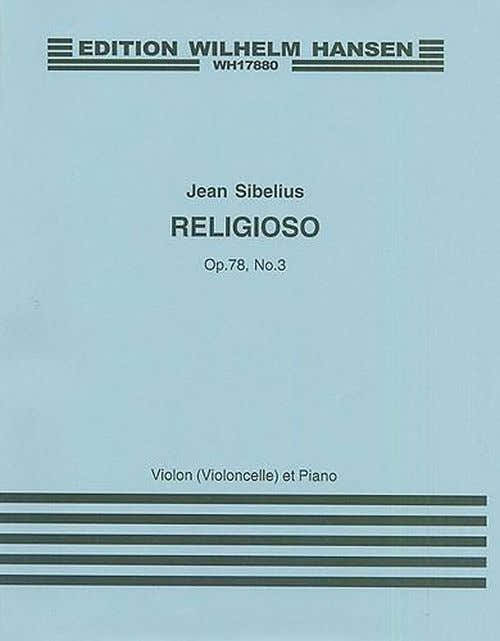 SIBELIUS JEAN - RELIGIOSO OP.78 N°3 - VIOLINO & PIANO