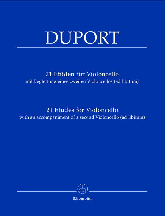 Duport Jean-louis - 21 Etudes Pour Violoncelle