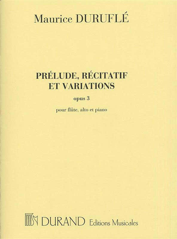Durufle - Prelude Recitatif et Varations OP3 - Ensemble Mixte