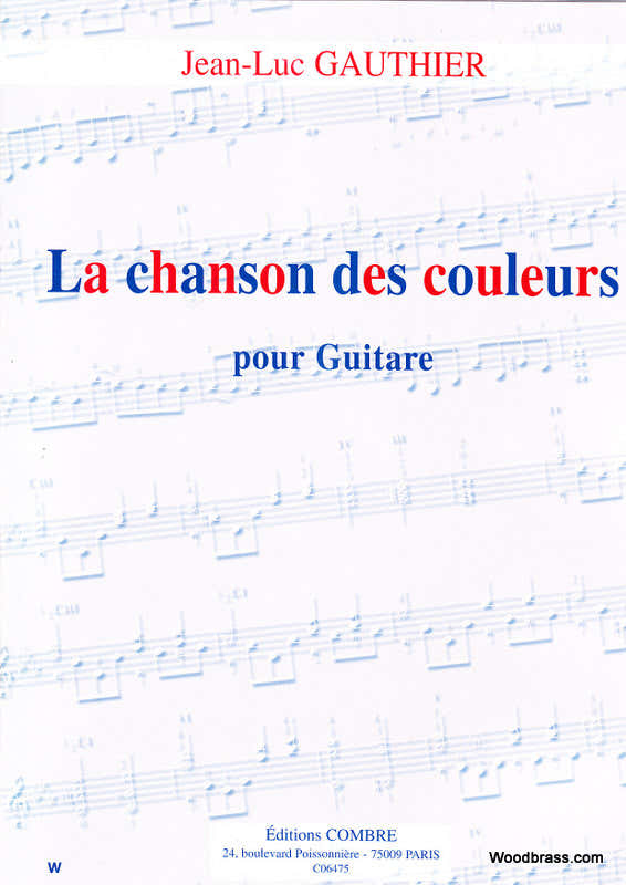 Gauthier JEAN-luc - A canção das cores - Guitarra