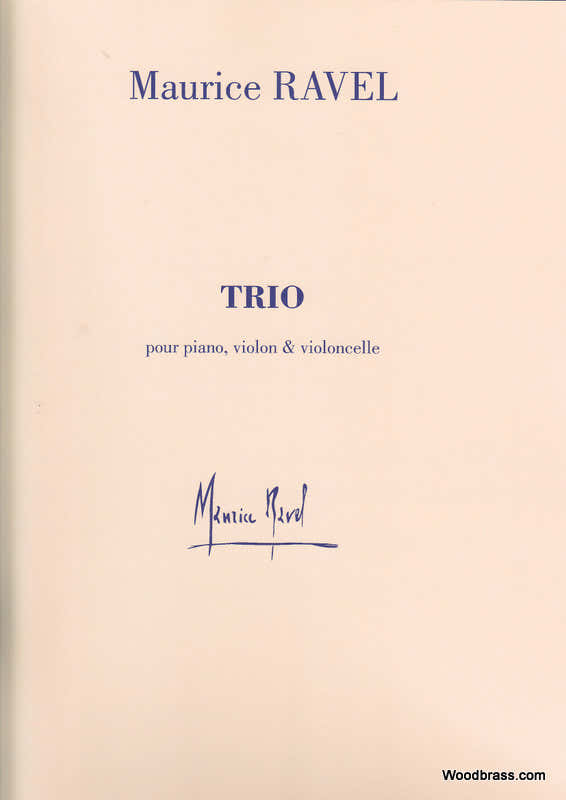 Ravel M. - Trio - Violon Violoncelle et Piano