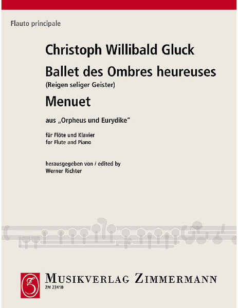 Gluck - Ronde Des Esprits Bienheureux - Flute et Piano