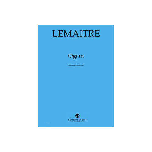 Lemaitre - Ogam - Marimba Et 3 Flûtes À Bec (Ténor Basse Et Contrebasse)