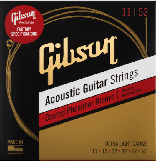 FACTORY SPEC STRINGS COATED PHOSPHOR BRONZE ACOUSTIC GUITAR ULTRA-LIGHT