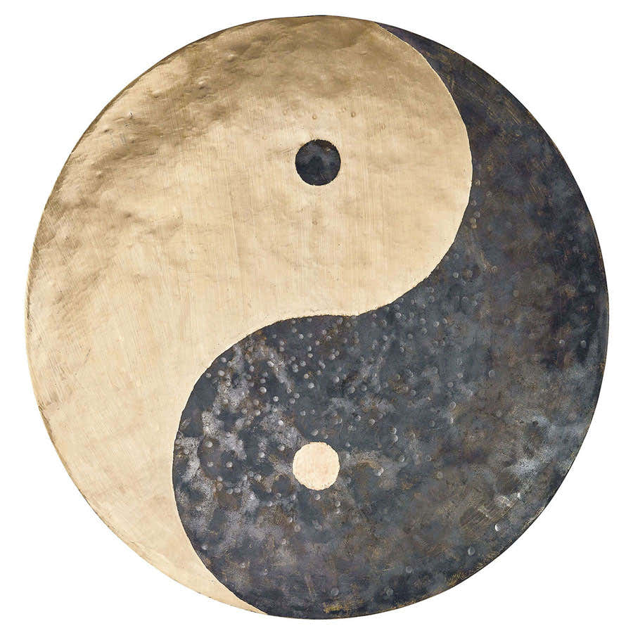 12" Wind Gong Yin & Yang