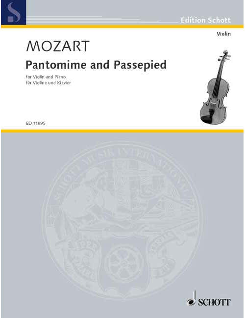 Mozart - Pantomime And Passepied KV 299 B Anh. 10 - Violon et Piano