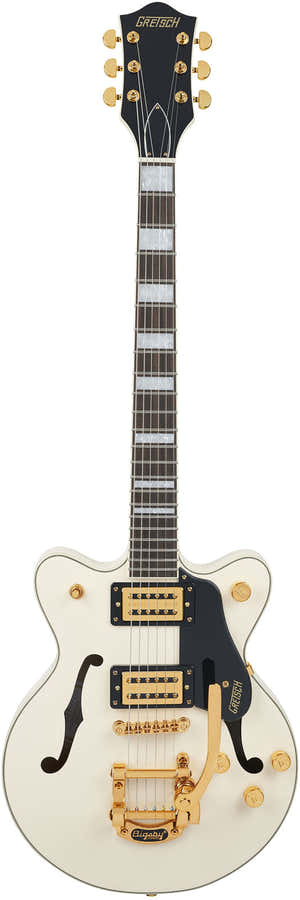 G2655TG Streamliner Bloco central Jr. Bigsby LTD LRL Branco vintage