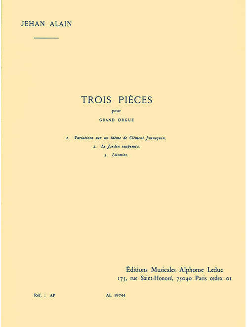 3 Pieces pour Grand Orgue
