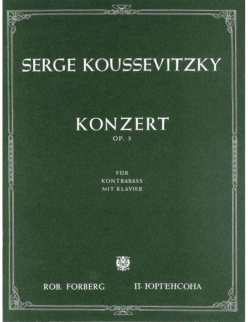 Konzert für Kontrabass und Orchester op.3