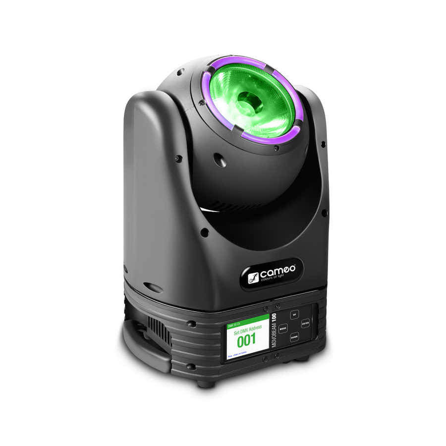 MOVO BEAM 100 - SLOTLIGHT ROTATIVO ILIMITADO COM COROA DE LED