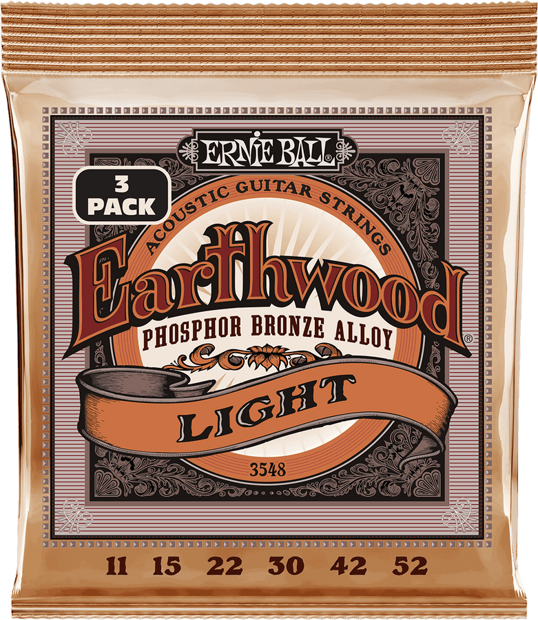 CORDES EARTHWOOD PHOSPHORE BRONZE LIGHT 11-52 - PACK DE 3