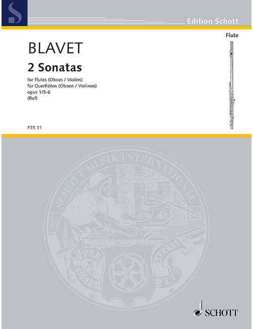 Blavet - 2 Sonatas Op. 1/5 + 6 - 2 Flutes (Hautboiss Violons)