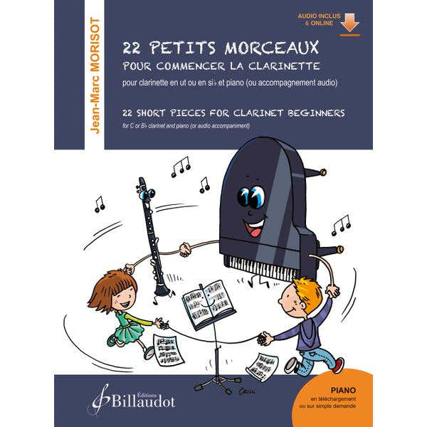 Morisot JEAN-marc - 22 peças curtas para iniciar o estudo do clarinete