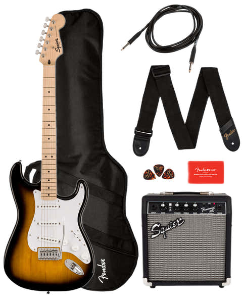 Stratocaster Sonic Pack Mn Sunburst de 2 cores
