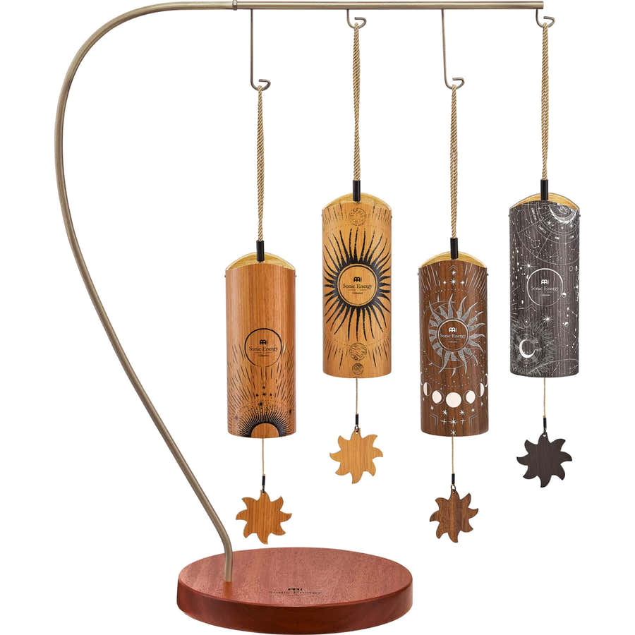 CBCS4SET - Carrilhão Cosmic de bambu 4 peças + suporte