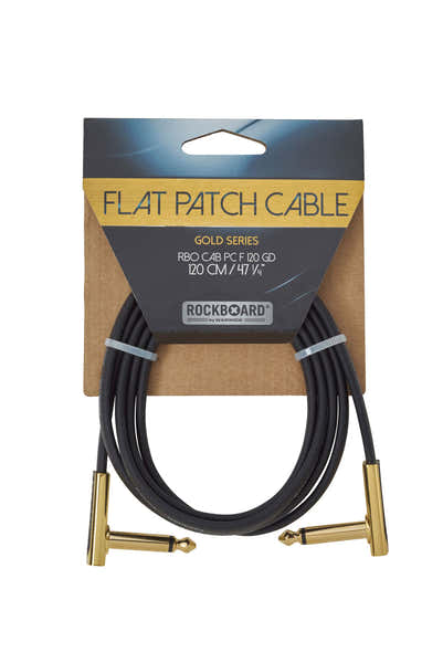 Cabo patch plano da série Gold CAB-pc-F-120-gd